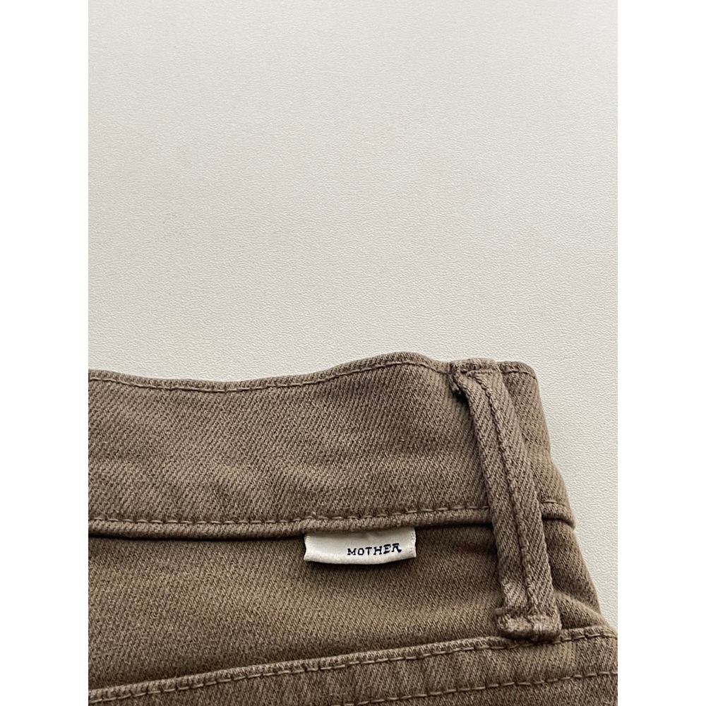 Mother The Insider Crop Step‎ Fray Jeans Capers Brown High Waisted Size 27 NEW - Picture 5 of 12